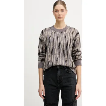 Dámský svetr Svetr s příměsí mohéru Sisley 1TQ1L106Z šedá 09X, vel. L