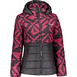 Dámská bunda KIXMI VERONICA ČERNÁ/VÍNOVÁ 4XL