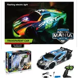 Mamido Auto na dálkové ovládání RC Racing Mania 1:18 se světelnými efekty modré
