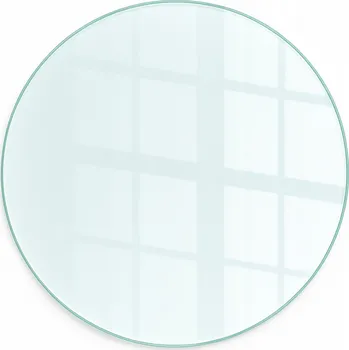 Kulatá tvrzená skleněná podložka pod krb Kamna Ochrana podlahy Fi 80