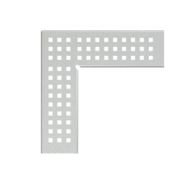 Alca Alcadrain ADZ-R103R - Rošt pro drenážní žlab rohový 75 mm, pozinkovaná ocel + SLEVA 3% při použití kódu MS3 v košíku