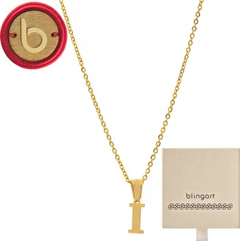 Náhrdelník Pozlacený náhrdelník celebritka PÍSMENO I abeceda