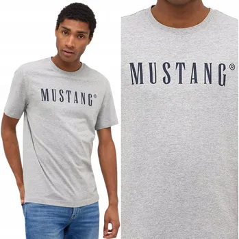 Pánské tričko s kulatý výstřihem Mustang, velikost M