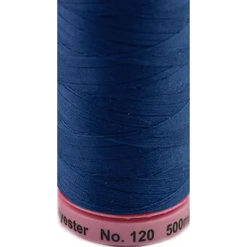 Nit Polyesterové nitě návin 500 m Aspo Amann, střední, 0825 Patriot Blue
