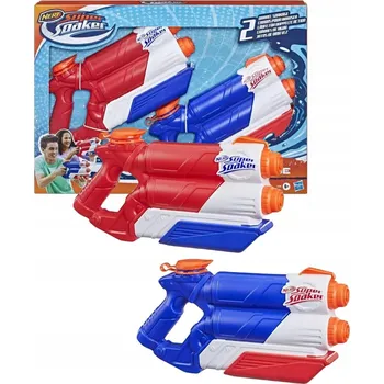 Dětská zbraň PISTOLE NERF SUPER SOAKER TWIN TIDE 2 VODNÍ PISTOLE F2393