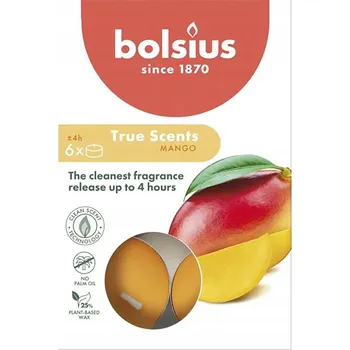 Svíčka Parafínové čajové svíčky Mango Bolsius 6 ks