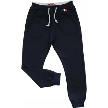 SPODNIE DRESOWE chłopięce kapsami, tmavě modré bavlna Revaj 152 PL