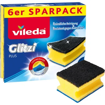 Utěrka Profilovaná kuchyňská houbička Vileda 6 ks