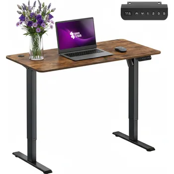 Psací stůl Spacetronik 72 cm x 120 cm x 60 cm černý, rustikální dub