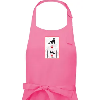 Kuchyňská zástěra Tričko pro odpůrce sraní na chodníku - Dámská zástěra na vaření - Univerzální velikost ( Růžová )
