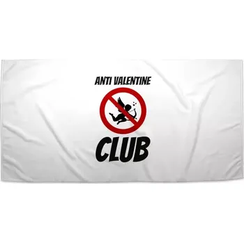 Sablio Ručník Anti Valentine Club - 70x140 cm