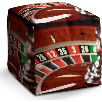 Taburet Sablio Taburet Cube Ruleta: 40x40x40 cm