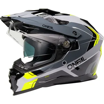 Helma na motorku O´Neal přilba D-SRS NOMAD Barva: černá/šedá/žlutá, Velikost: S