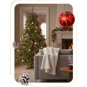 Vánoční stromek Springos CT0242 SKANDINÁVSKÝ SMRK PREMIUM 220 CM