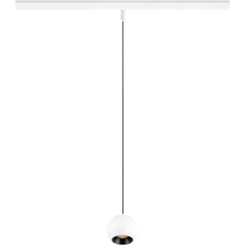 Bodové svítidlo SLV - BIG WHITE LIGHT EYE® 2.0 48V závěsné svítidlo, DALI, délka závěsu 200 cm, 2700K, 30°, bílá / černá - BIG WHITE (SLV) LA 1010461