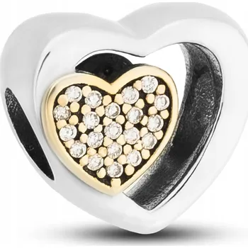 Přívěsek PETERSON stříbrný přívěsek charms srdíčka dárek pro ni stříbro 925