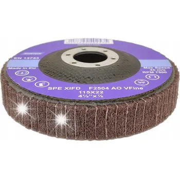 Brusný kotouč Brusný kotouč Norton z netkané textilie, plochý, 115 mm, otvor 22 mm, zrnitost P120