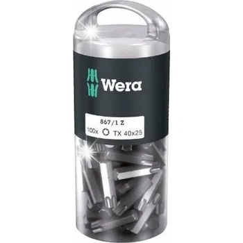 Bit Bit 1/4" DIN3126E6,3 pro šrouby Torx T40x25mm balení 100 kusů WERA