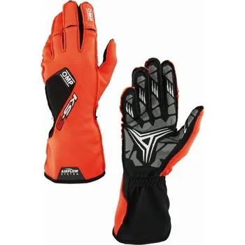 Rukavice Závodní rukavice OMP KS-3 my2026 (vnější švy), oranžová/černá