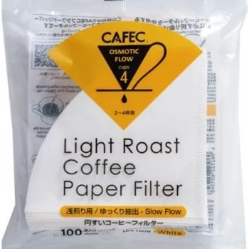 Příprava kávy Cafec Light Roast Papírové filtry vel. 4 - 100 ks