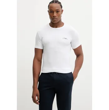 Pánské tričko Tričko Emporio Armani Underwear 2-pack pánské, bílá barva, s potiskem, EM001849 AF14131 EM001849.AF14131 00X, vel. XL