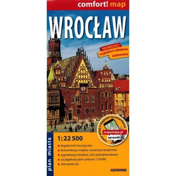 Wrocław; laminowany plan miasta 1:22 500 Kolektiv autorů