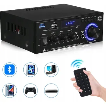 Hi-Fi Zesilovač BLUETOOTH HIFI STEREO ZESILOVAČ, 2KANÁLOVÝ DIGITÁLNÍ AUDIO ZESILOVAČ