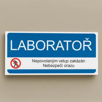 Laboratoř Samolepka 190 x 90 mm tl. 0.1 mm - Kód: 02123