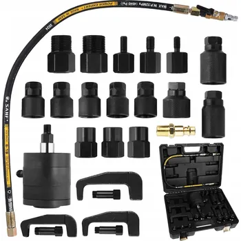 Sada nářadí PNEUMATICKÉ KLADIVO PRO DEMONTÁŽ VSTŘIKOVAČŮ S ADAPTÉRY + HÁKY