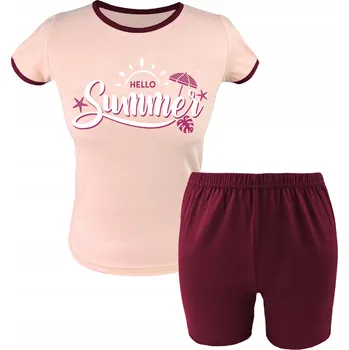 Dívčí pyžamo Dívčí pyžamo, krátké letní, bavlněné, krátký rukáv, velikost 134