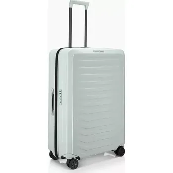 PORSCHE DESIGN Roadster Hardcase Trolley L Kufr cestovní zavazadlo lehké skořepinové TSA ledovcově šedé (Lehký velký kufr s tvrdou skořepinou, rozšiřitelným objemem, TSA zámkem, hladkými kolečky a ergonomickou teleskopickou rukojetí s více zarážkami.)