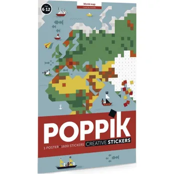 Samolepkový plakát Mapa světa