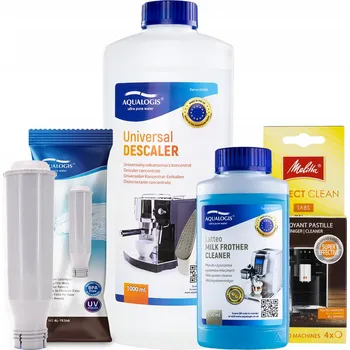 Příprava kávy Sada Melitta - AL-TES46, Odvápňovač 1L, Latteo 250ml, P. Clean 4ks