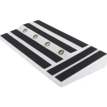 Klasická kytara Kytarová pedálová deska 50 x 25,2 x 6 cm Velké robustní PE pouzdro na efektové pedály s páskou a šroubovákem Stabilní panel pro kytarové efekty bílá