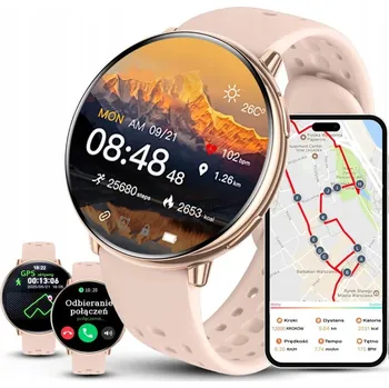 Hodinky Rubicon dámské hodinky Chytré Hodinky s GPS DF50 pink