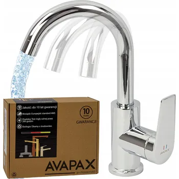 Vodovodní baterie Kuchyňská stojánková baterie Avapax TRIXAN stříbrná