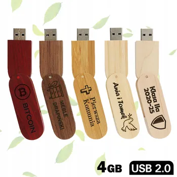 USB flash disk Pendrive HonStar PT4-2DZ-G 4 GB USB 2.0 hnědý