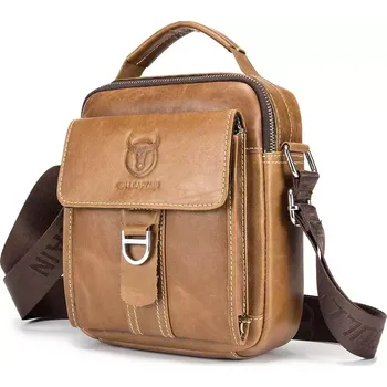 Bullcaptain pánská kožená taška messenger Perpet Camel