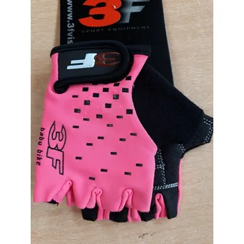Cyklistické rukavice 3F Vision Cyklo rukavice Kids 1527 růžová Velikost: 4