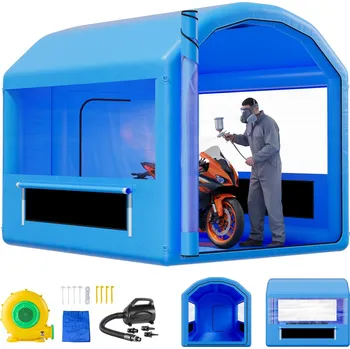 Vevor Nafukovací lakovací kabina 3×2.5×2.5 m, 550W ventilátor, filtr