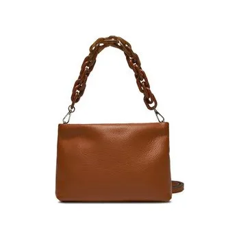 Kabelka Gianni Chiarini kabelka z přírodní kůže hnědá