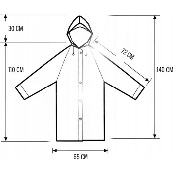 Pláštěnka KAPESNÍ PLÁŠTĚNKA UNIVERZÁLNÍ PONČO 140 CM - MULTIKOLOR