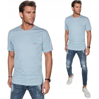 Pánské tričko PÁNSKÉ TRIČKO BAVLNĚNÉ MODRÉ RX5639 - XL