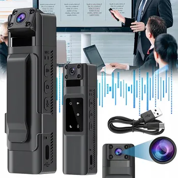 Zabezpečení domácnosti Vodotěsná mini kamera, HD 1080p, přenosná kamera na tělo