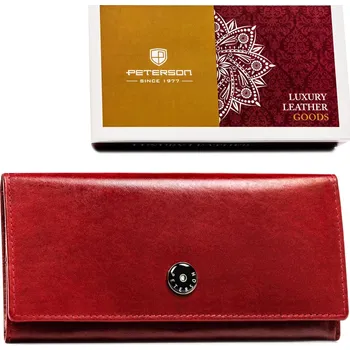 Peněženka Velká, kožená dámská peněženka s patentním zapínáním