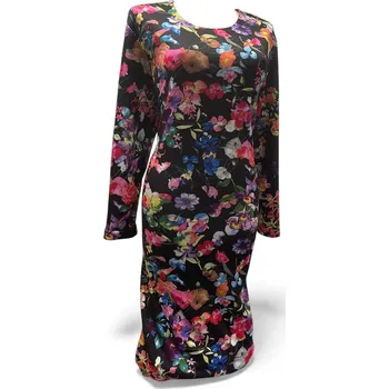 Dámské šaty Teplé šaty Juicy, Velikost XXL 48, Materiál 64%Viskoza 31%Pe5%Pu, Rukáv Dlouhý rukáv