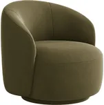 Micadoni Zelené otočné křeslo Letizia
