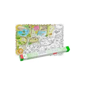 Dětská postýlka MONUMI Podlahové omalovánky XXL - Zoo 4+