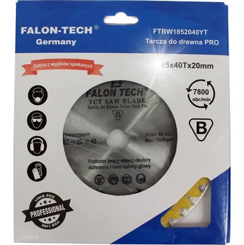 Pilový kotouč VIDIOVÝ KOTOUČ NA DŘEVO ŘEZNÝ PILOVÝ KOTOUČ 185/20/40T Falon-Tech PRO
