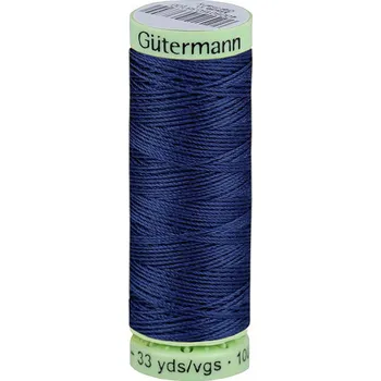 Nit Polyesterové nitě Gütermann Jeans návin 30 m, střední, 013 modrá pařížská tmavá